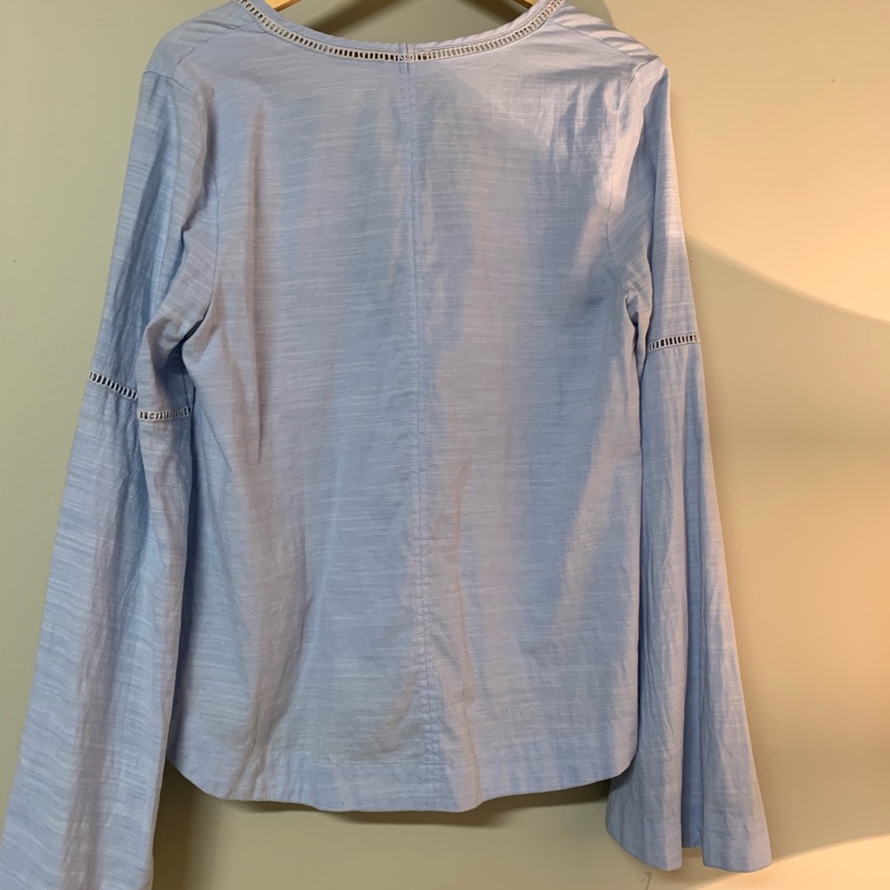 Bohemian Free People Shirt with Bell Sleeves - Picture 3 of 4